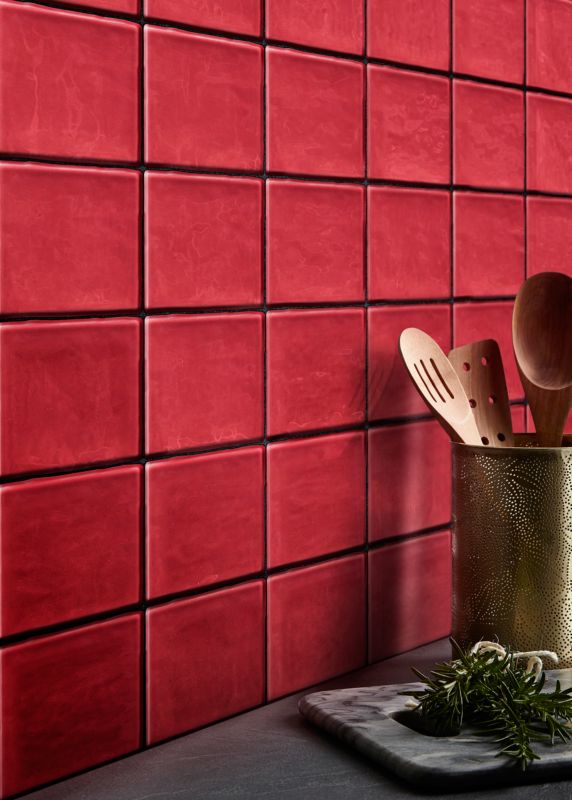 Glasur Vernisse GoodHome 10 x 10 cm mine red 0,84 m2