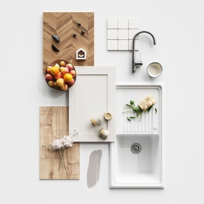 Vernisse GoodHome glaserede fliser 10 x 10 cm off white 0,84 m²