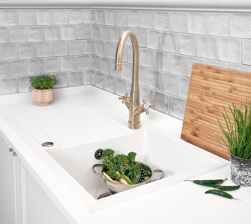 Glasur Vernisse GoodHome 10 x 10 cm sølvgrå 0,84 m²