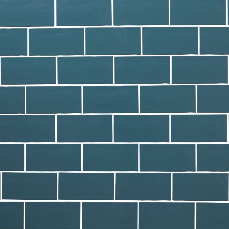 Glasur Vernisse GoodHome 7,5 x 15 cm mal blå 0,9 m²