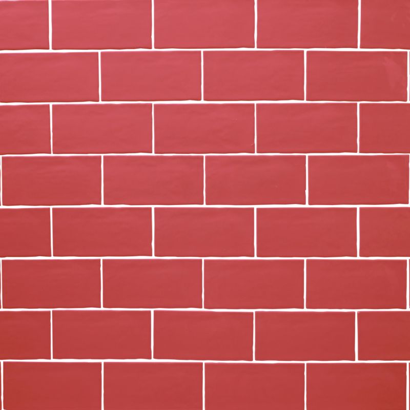 Glasur Vernisse GoodHome 7,5 x 15 cm mine red 0,9 m²