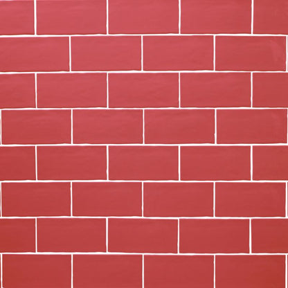 Glasur Vernisse GoodHome 7,5 x 15 cm mine red 0,9 m²