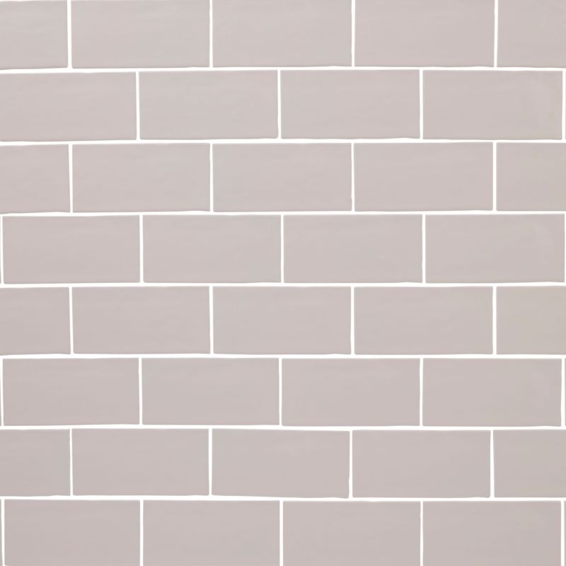 Vernisse GoodHome glaserede fliser 7,5 x 15 cm sølvgrå 0,9 m²