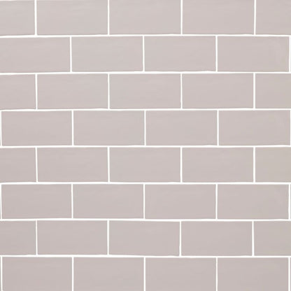 Vernisse GoodHome glaserede fliser 7,5 x 15 cm sølvgrå 0,9 m²