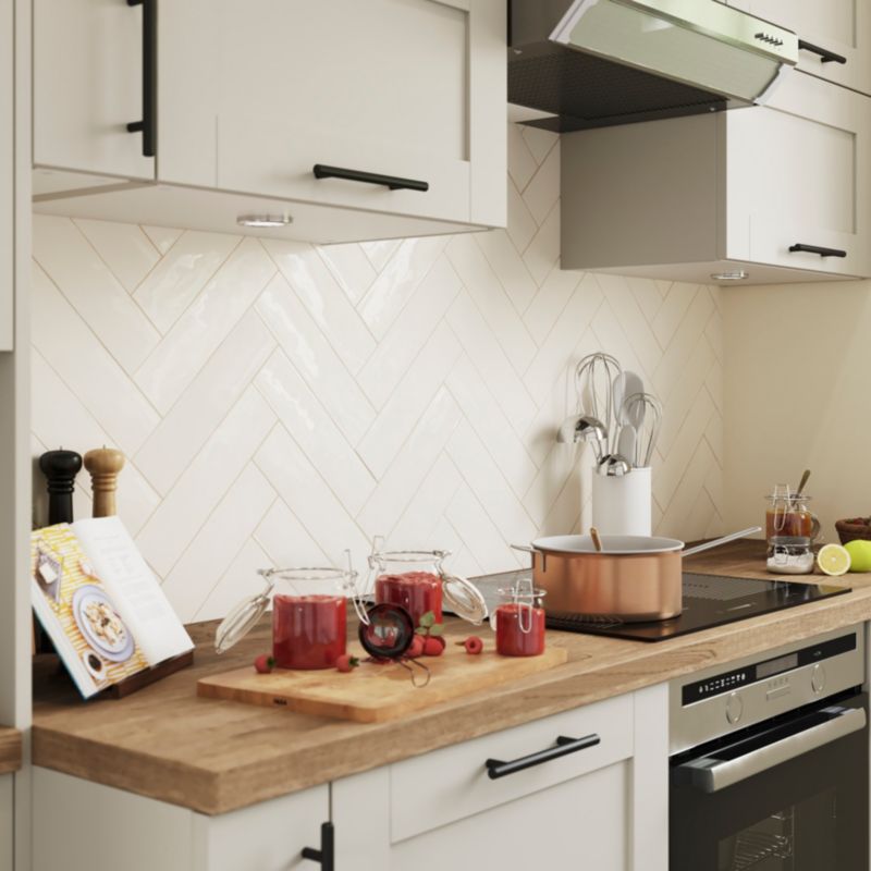 Vernisse GoodHome glazur 7,5 x 30 cm off white 0,92 m²