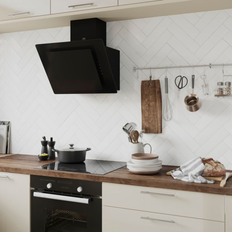 Vernisse GoodHome glaserede fliser 7,5 x 30 cm hvid 0,92 m²