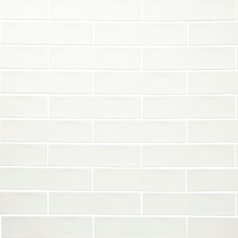 Vernisse GoodHome glaserede fliser 7,5 x 30 cm hvid 0,92 m²