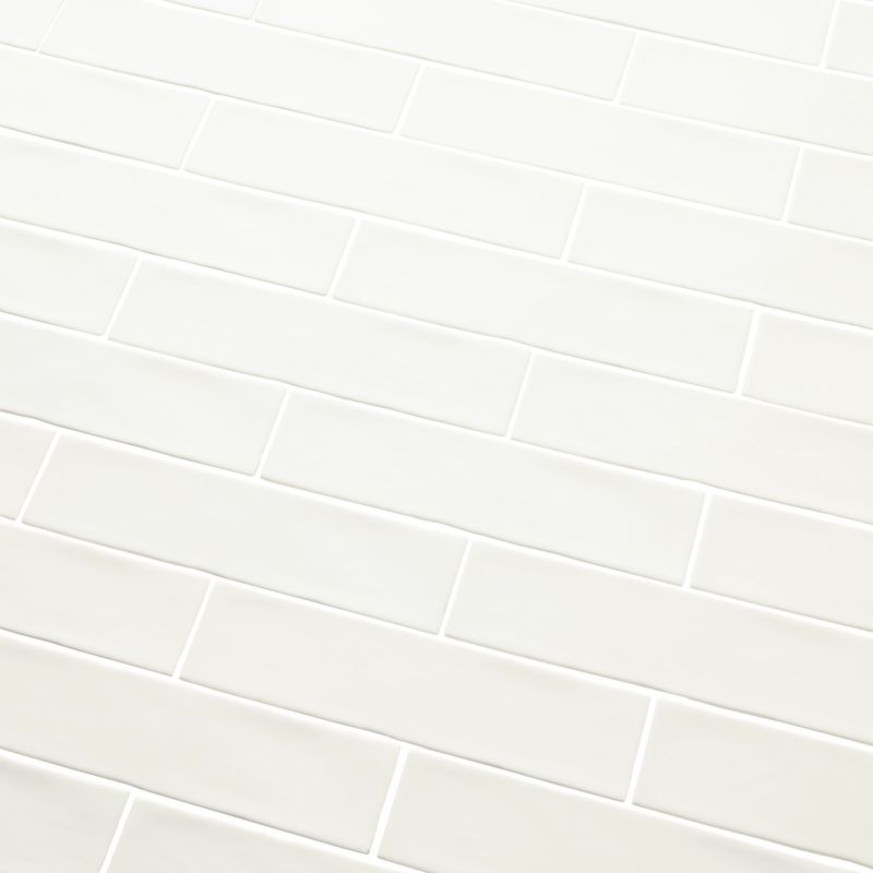Vernisse GoodHome glaserede fliser 7,5 x 30 cm hvid 0,92 m²