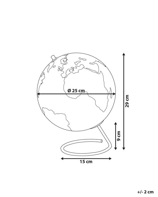 Cartier globus i farver, 1 stk.