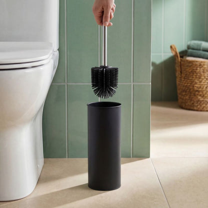 Toiletbørstehoved Silikone Sort 8,5 cm
