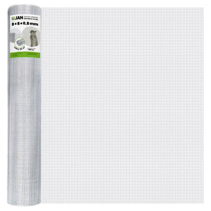 Gnaversikring Trådnet 8x8 mm 1x25 m Galvaniseret Stål