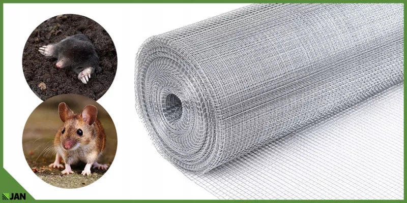 Gnaversikring Trådnet 8x8 mm 1x25 m Galvaniseret Stål