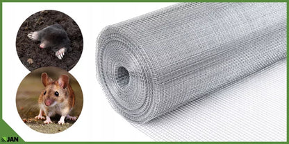 Gnaversikring Trådnet 8x8 mm 1x25 m Galvaniseret Stål