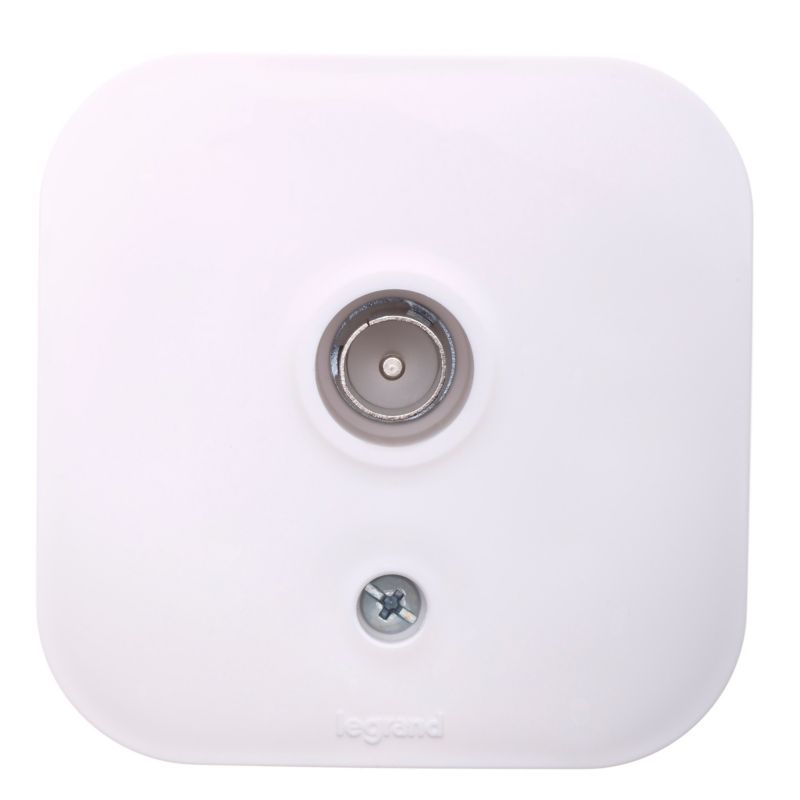 Legrand Forix hvid overflademonteret TV-antenneudtag