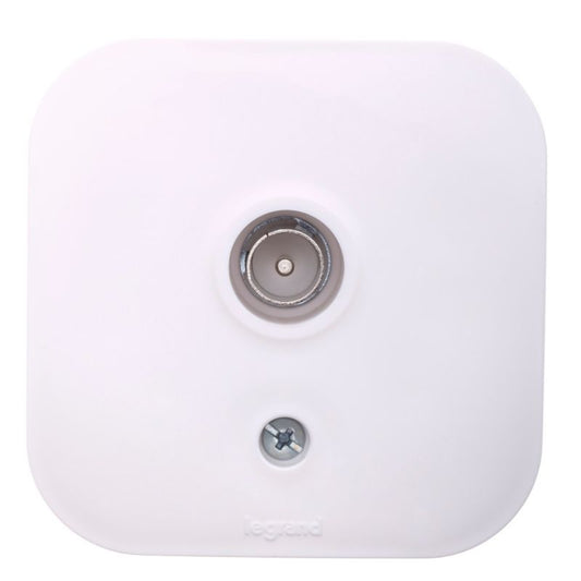 Legrand Forix hvid overflademonteret TV-antenneudtag