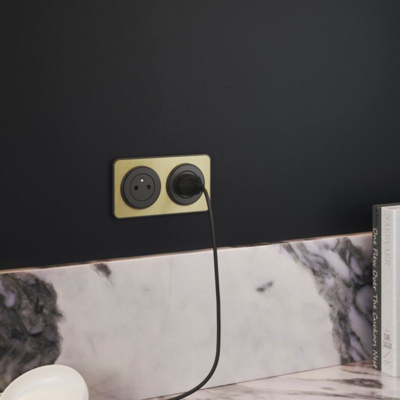 Jacobsen Espen USB A+C stikdåse i mat‑sort