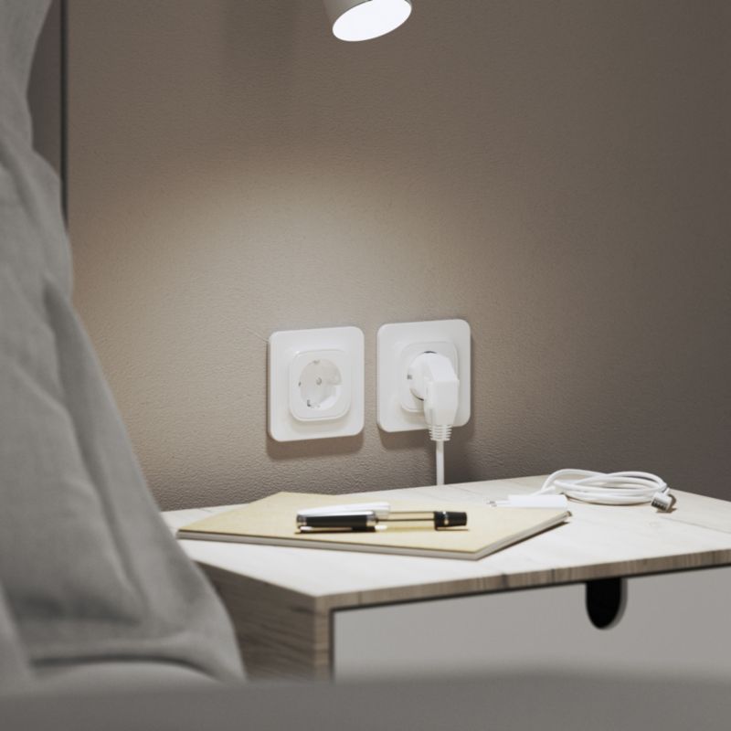 Jacobsen Kennet USB A + USB C indbygningsstik, hvid