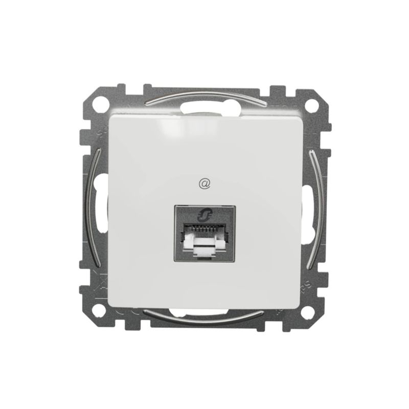 RJ45-computernetstik Schneider Electric Sedna Design & Elements kategori 6 hvid