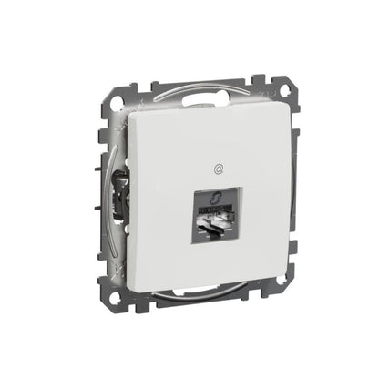 RJ45-computernetstik Schneider Electric Sedna Design & Elements kategori 6 hvid