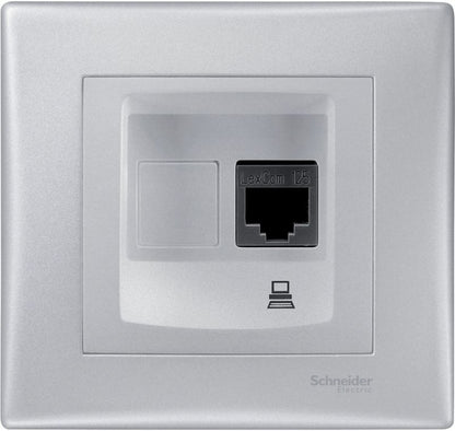 Schneider Electric Sedna kategori 5e computerstik i aluminium