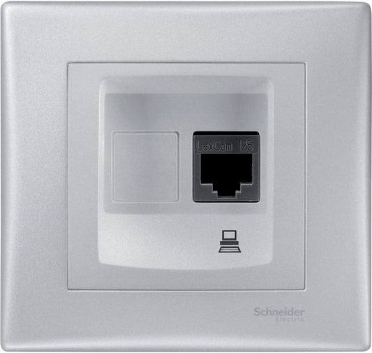 Schneider Electric Sedna kategori 5e computerstik i aluminium