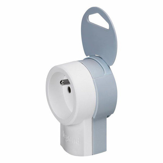 Legrand 2P+Z-stik med monteringsbeslag