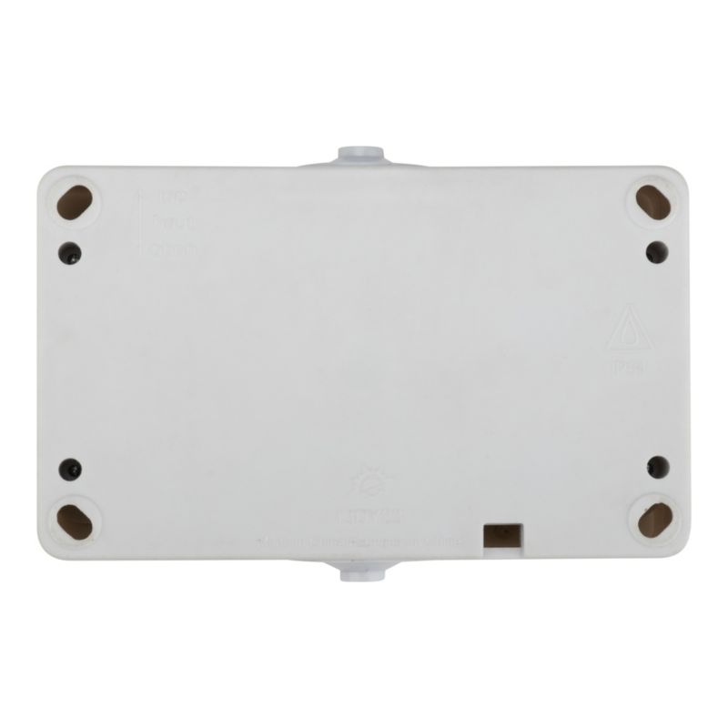 Jacobsen dobbelte udendørsstik IP54 med jord, overflademonteret