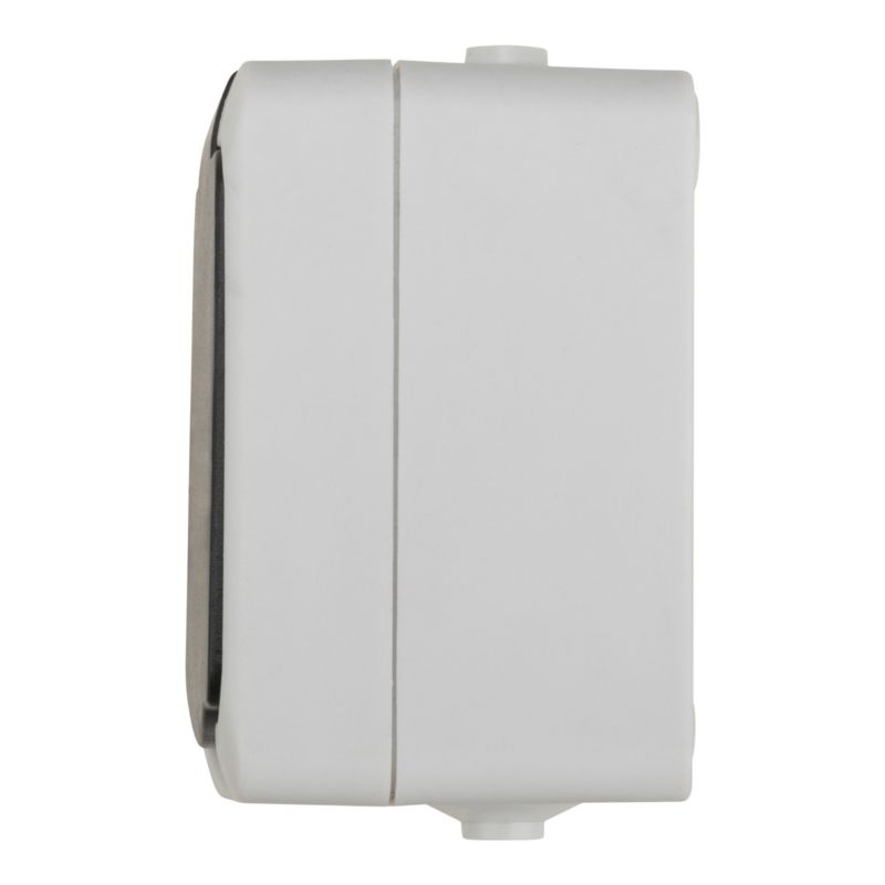 Jacobsen dobbelte udendørsstik IP54 med jord, overflademonteret