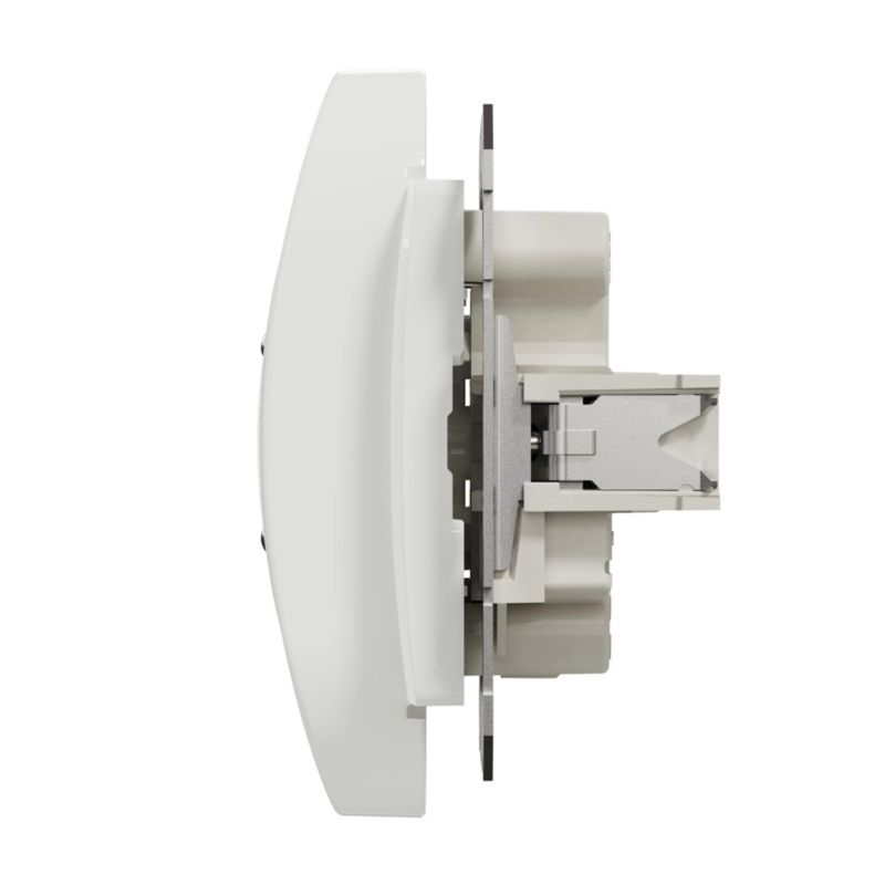 Dobbelt indbygget stikdåse Schneider Electric Sedna Design & Elements til glasrammer hvid