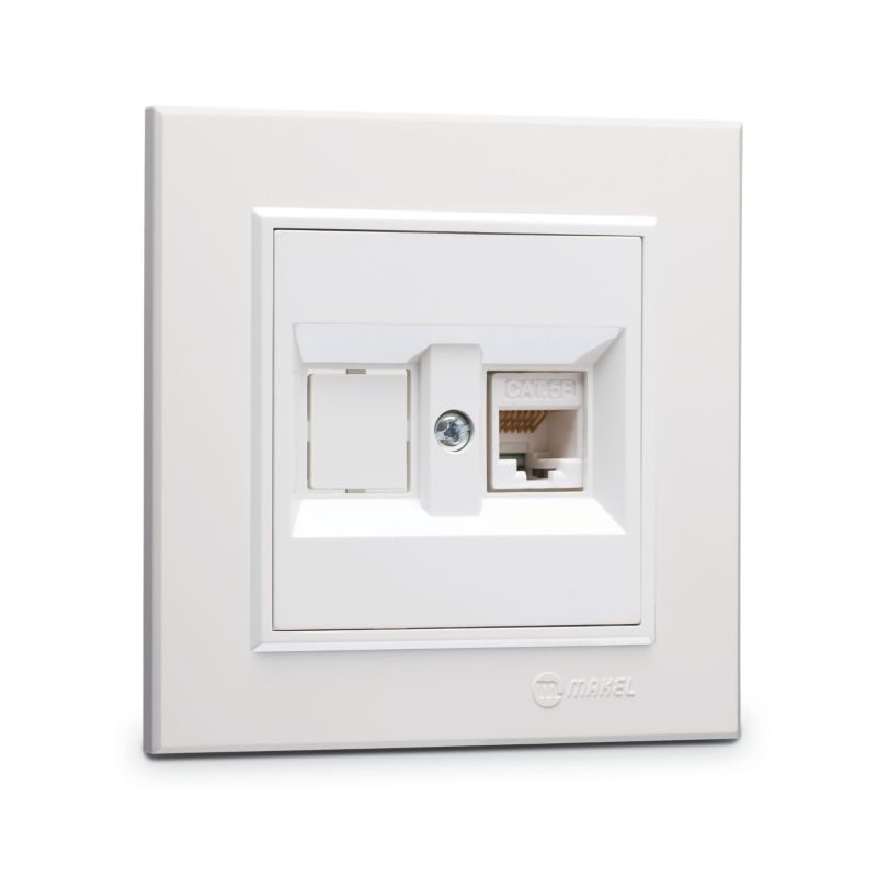 RJ45-stik Makel Karea hvid