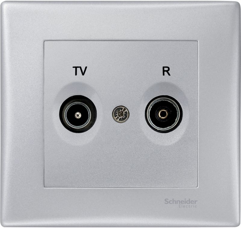 Schneider Electric Sedna RTV-afslutningsstik i aluminium