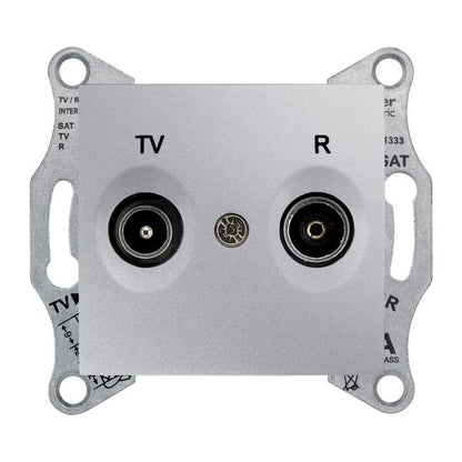 Schneider Electric Sedna RTV-afslutningsstik i aluminium