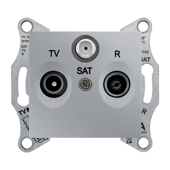 Schneider Electric Sedna afsluttende RTV-SAT-stik i aluminium