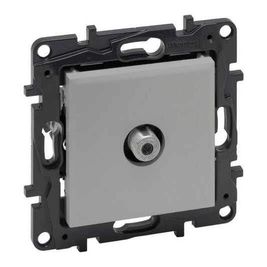 Legrand Niloe Step TV-stik type F endestik i aluminium