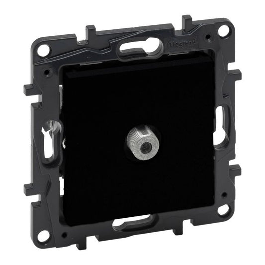 Legrand Niloe Step TV-stik type F endestik sort