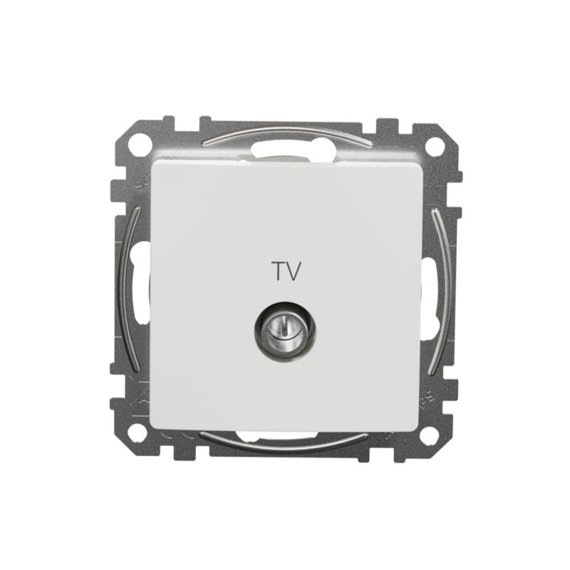 TV-stik Schneider Electric Sedna Design&Elements type F hvid