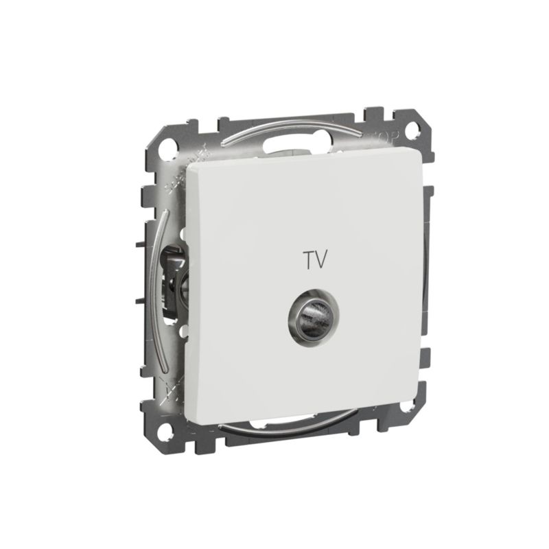 TV-stik Schneider Electric Sedna Design&Elements type F hvid