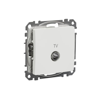 TV-stik Schneider Electric Sedna Design&Elements type F hvid