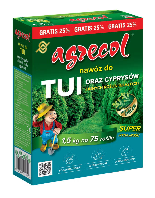 Gødning til Thuja og Cypres Granuleret 1,5 kg