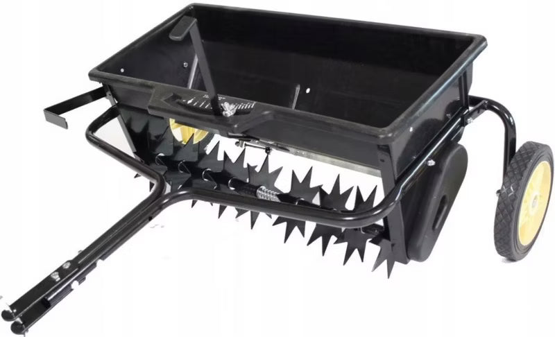 Gødningsspreder og Plænelufter 2-i-1 103 cm 80 Liter
