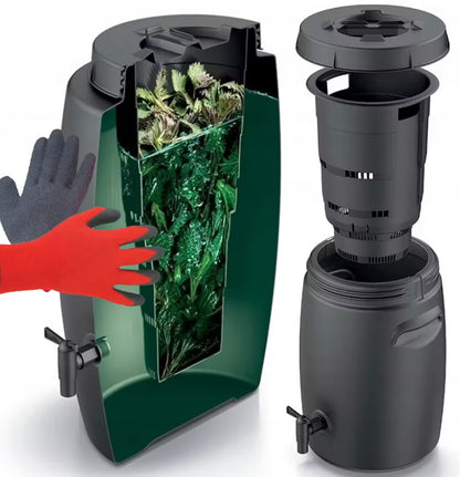 Gødningstank 25 Liter Sort Kompostbeholder