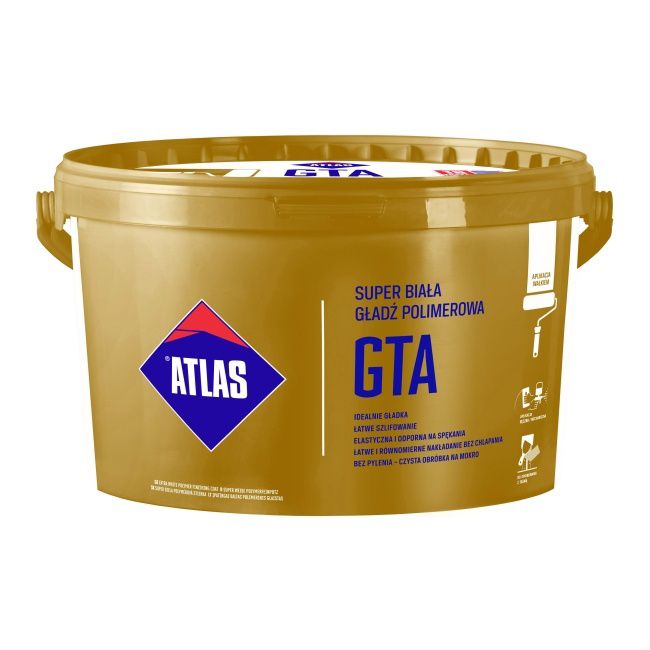 Færdigblandet Polymer Spartelmasse GTA 5 kg Hvid