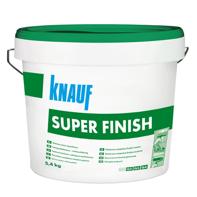 Færdigblandet Spartelmasse Super Finish 5,4 kg