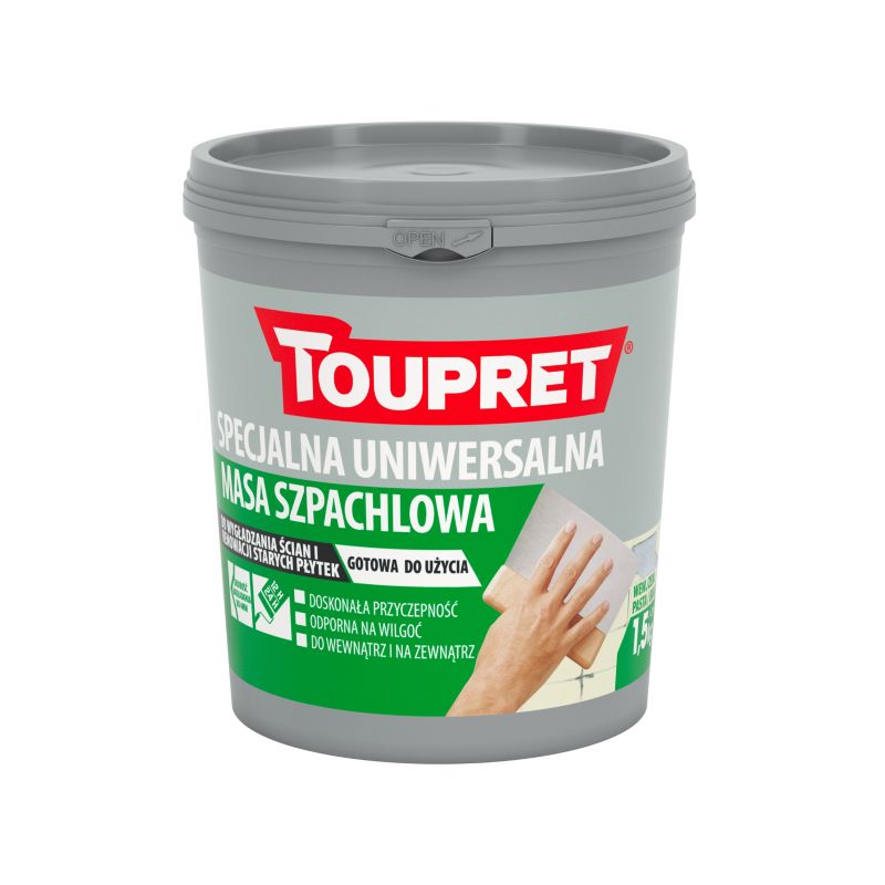 Færdig universal spartelmasse Toupret 1,5 kg
