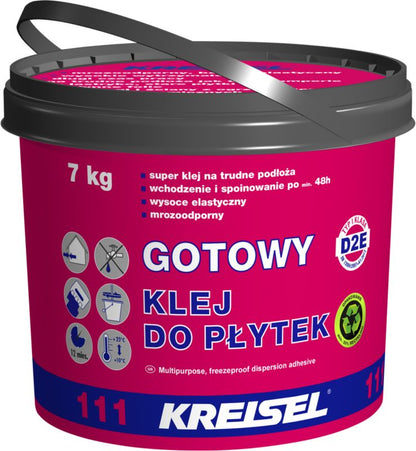Fliseklæb Brugsklar 111 Hvid 7 kg