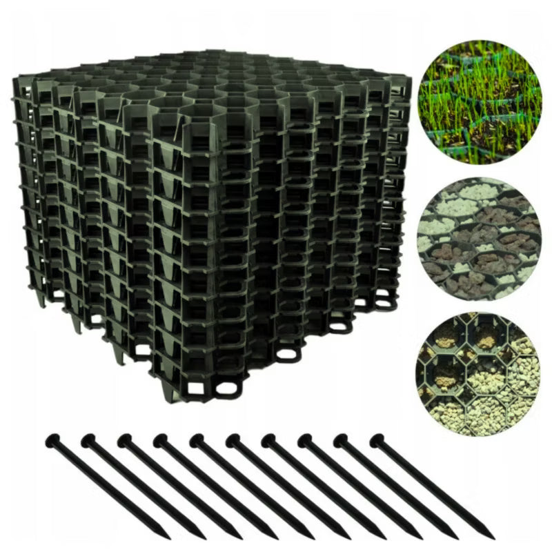 Græsarmering 50x50 cm Grøn 200 stk.