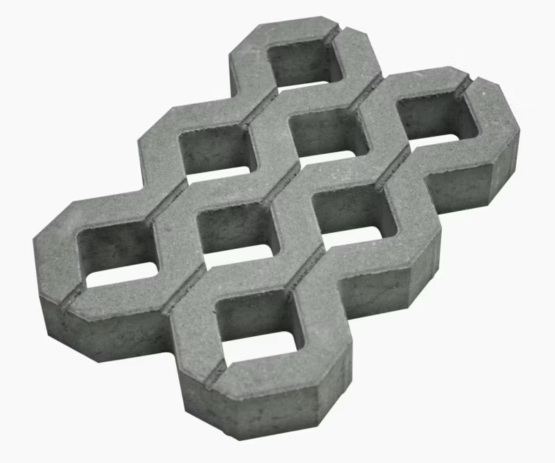 Græsarmering Meba 40x60x8 cm Grå Beton