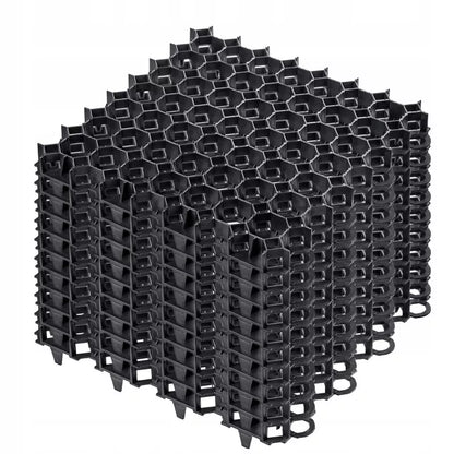 Græsarmering 50x50 cm Sort 10 Stk