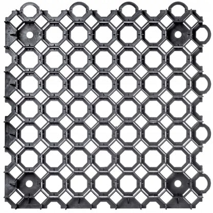 Græsarmering 50x50 cm Sort 16 Stk