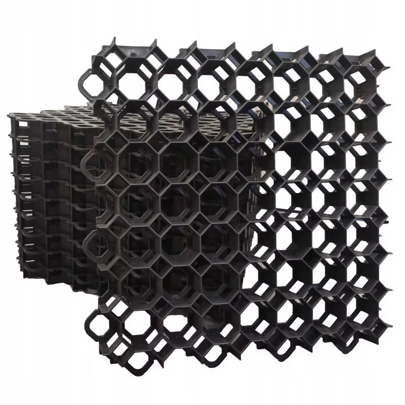 Græsarmering SG3 50x50 cm Sort 10 Stk